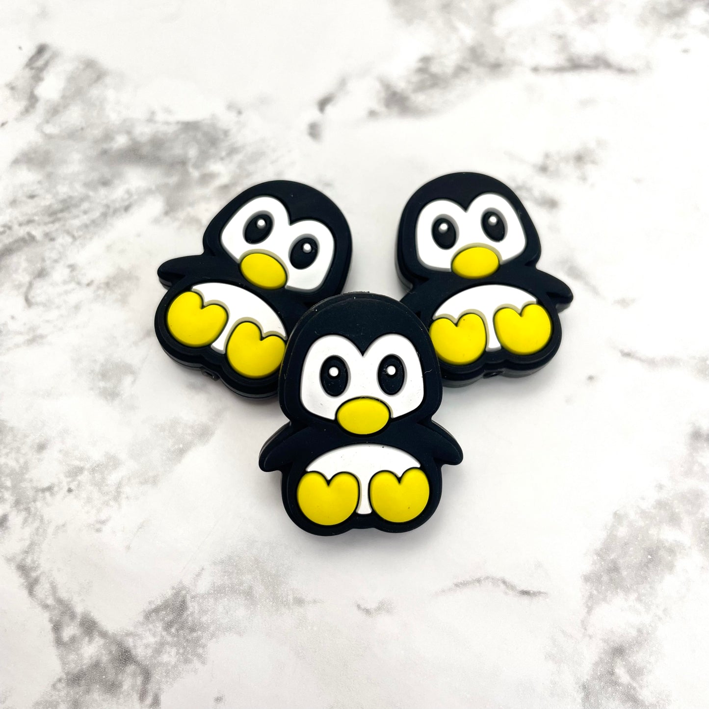 Penguin Silicone Focal Bead