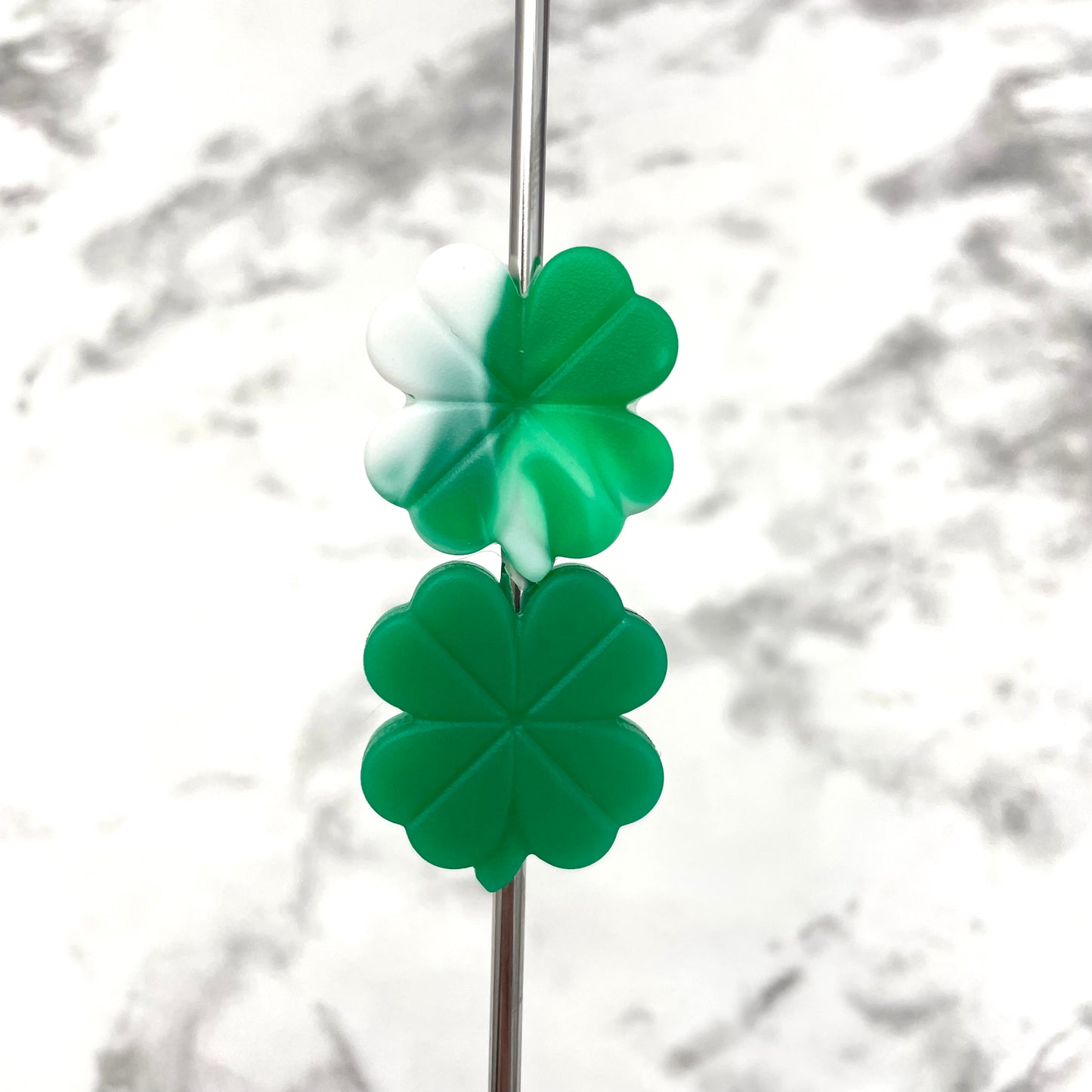 Shamrock Silicone Focal Bead