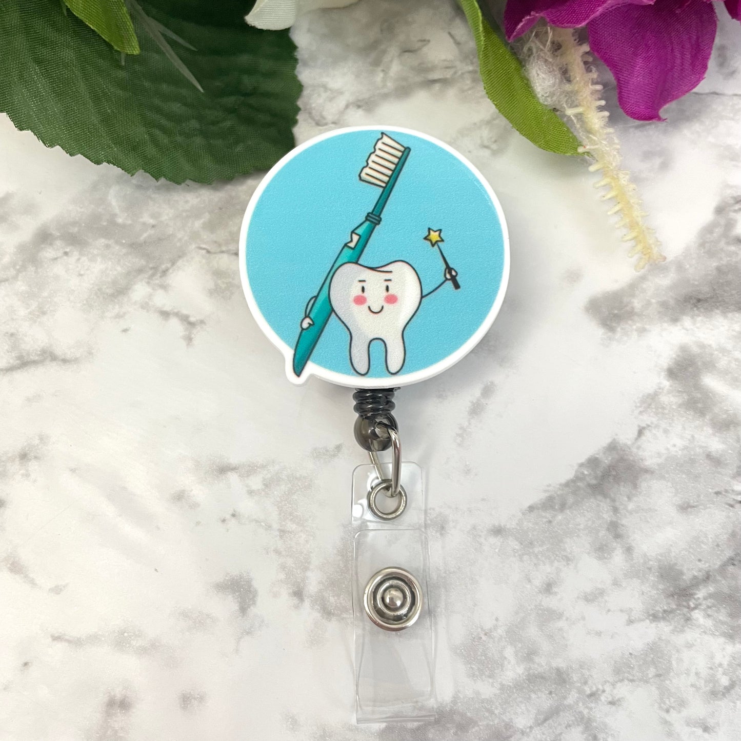 Tooth Fairy with Toothbrush Planar Resin Flatback