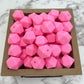 Hex 14mm Silicone Beads - Pink