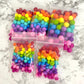 Rainbow Silicone Bead Packs (100pcs)