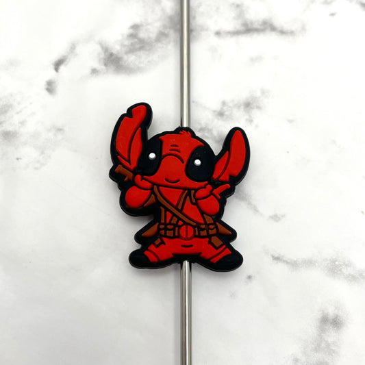 Red Hero Stitcheroo Silicone Focal Bead *Exclusive*