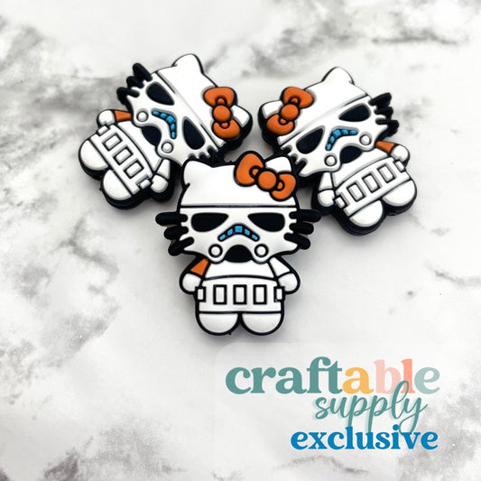 Stormtrooper Kitty Silicone Focal Bead *Exclusive*