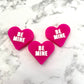 Be Mine Heart Silicone Focal Bead