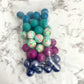 15mm Round Silicone Bead Pack - Jewels (50pcs)