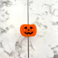 Jack-o-Lantern Silicone Focal Bead