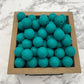 15mm Round Silicone Beads - Emerald