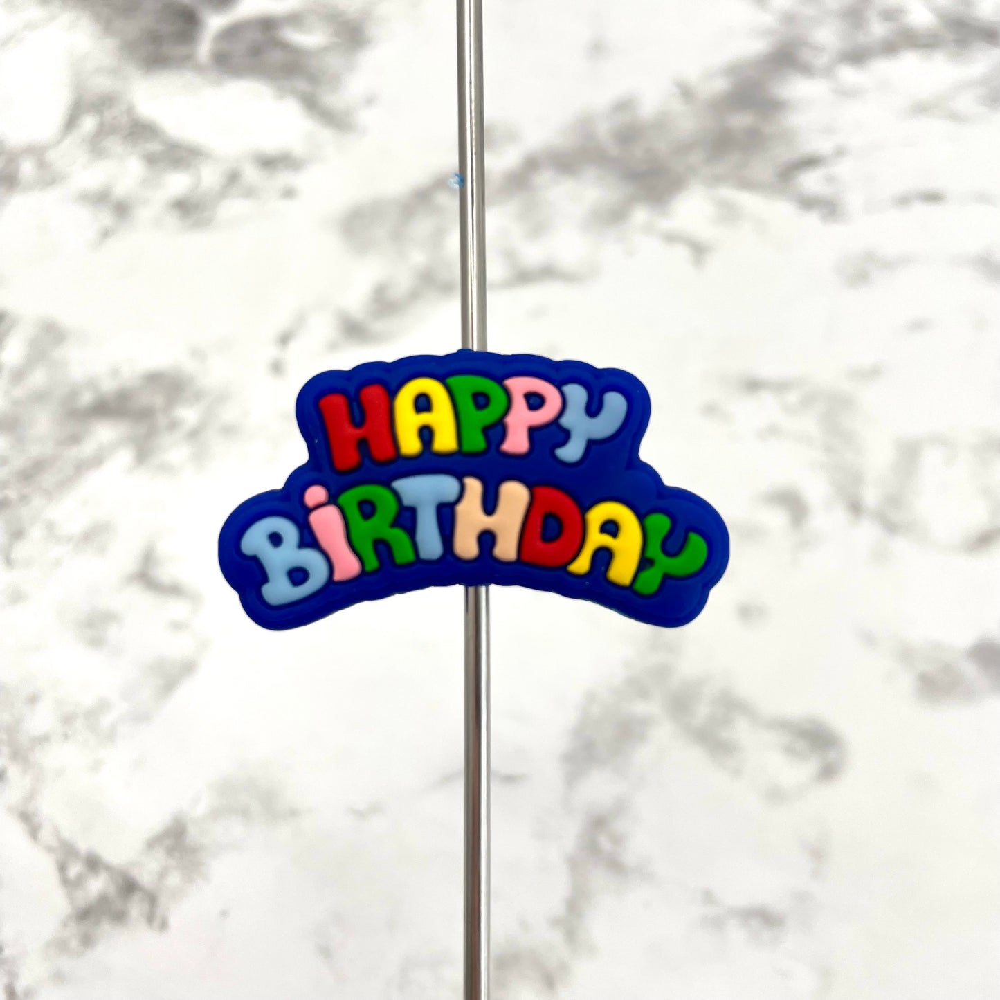 Happy Birthday Silicone Focal Bead