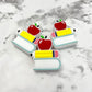 Book Pencil Apple Stack Silicone Focal Bead