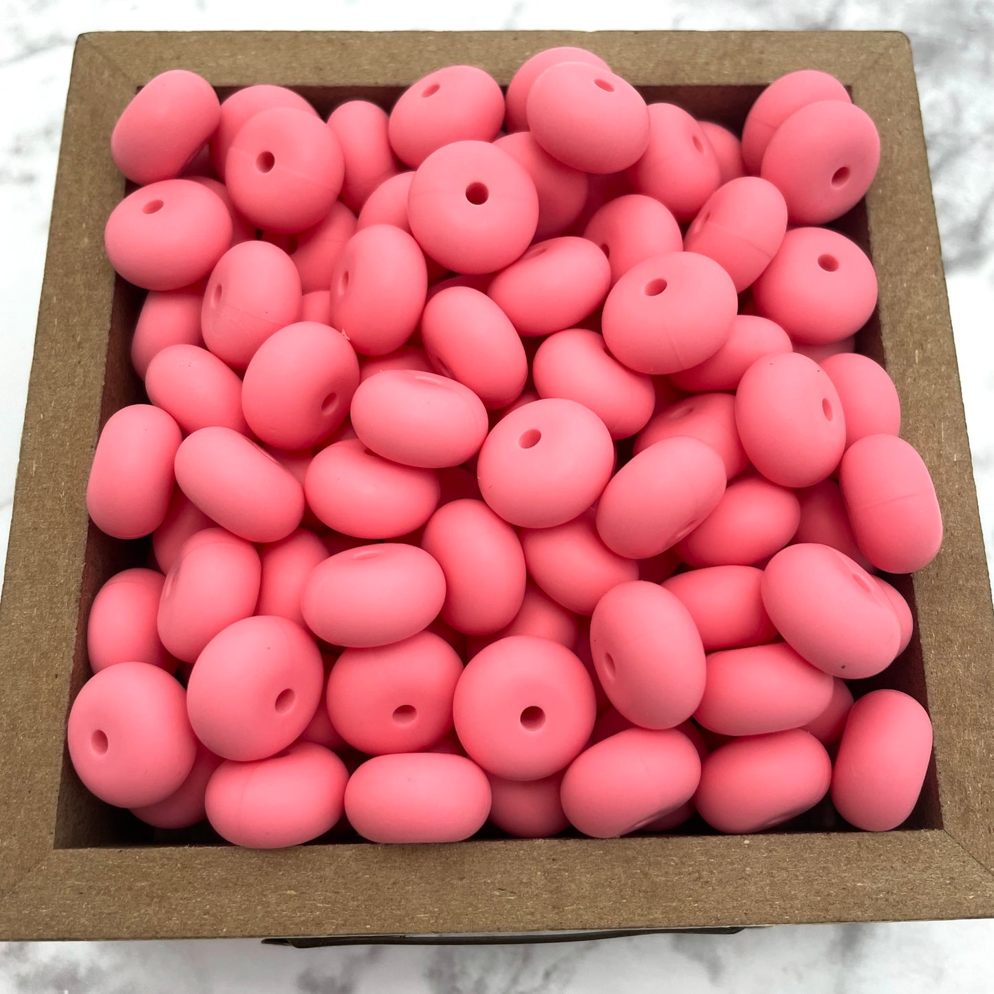 14mm Abacus Silicone Beads - Sakura