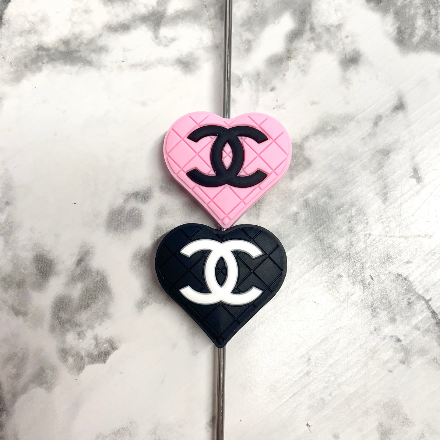 CoCo Heart Silicone Focal Bead