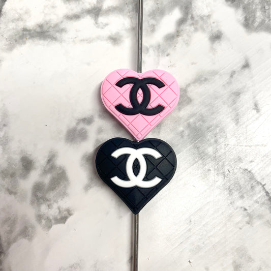 CoCo Heart Silicone Focal Bead