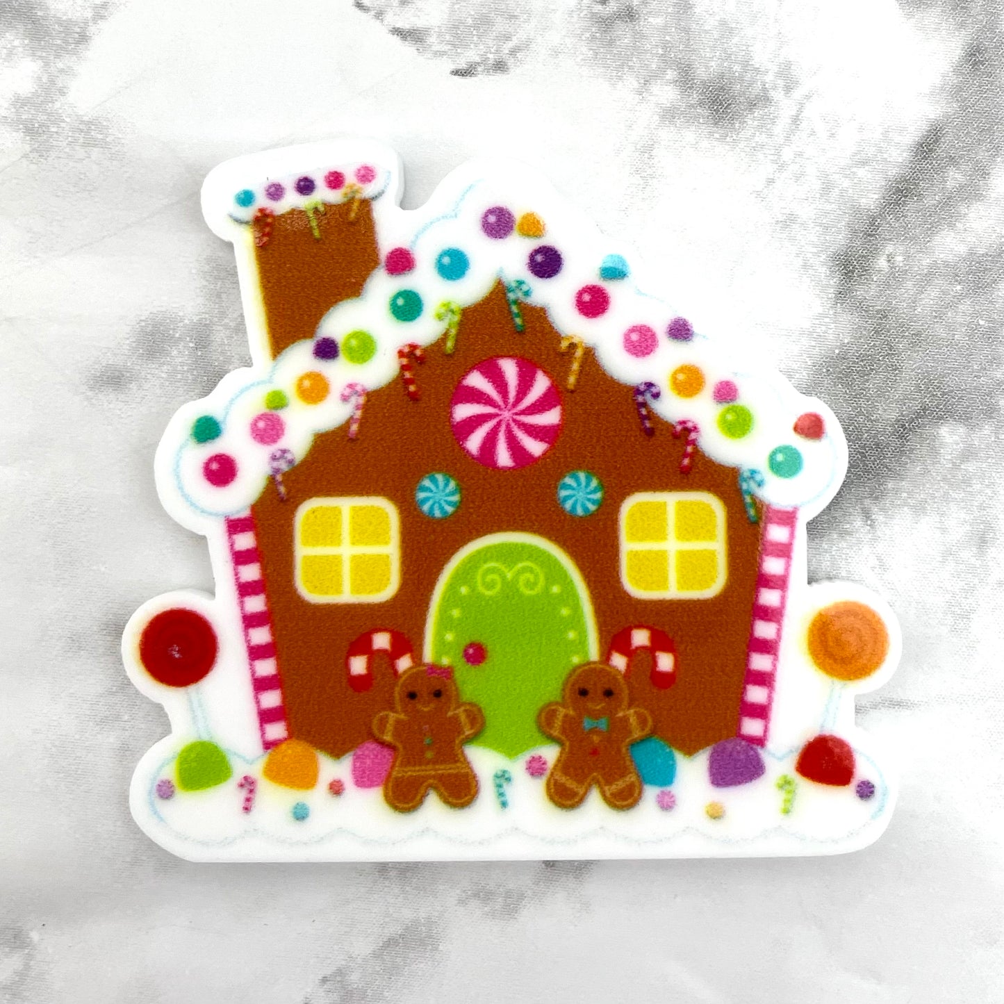 Gingerbread House Planar Resin Flatback