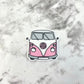 Pink VW Bus Planar Resin Flatback