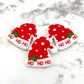 Ho Ho Ho Hat Silicone Focal Bead