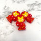 Iron Guy Figure Silicone Focal Bead