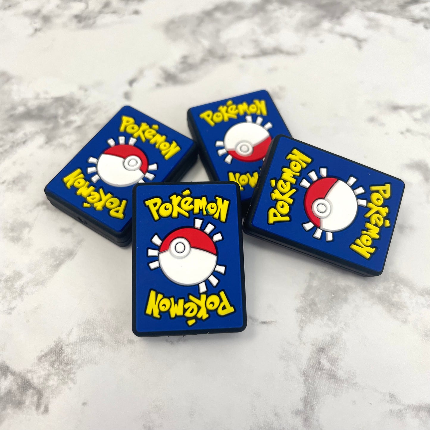 Poke Card Silicone Focal Bead