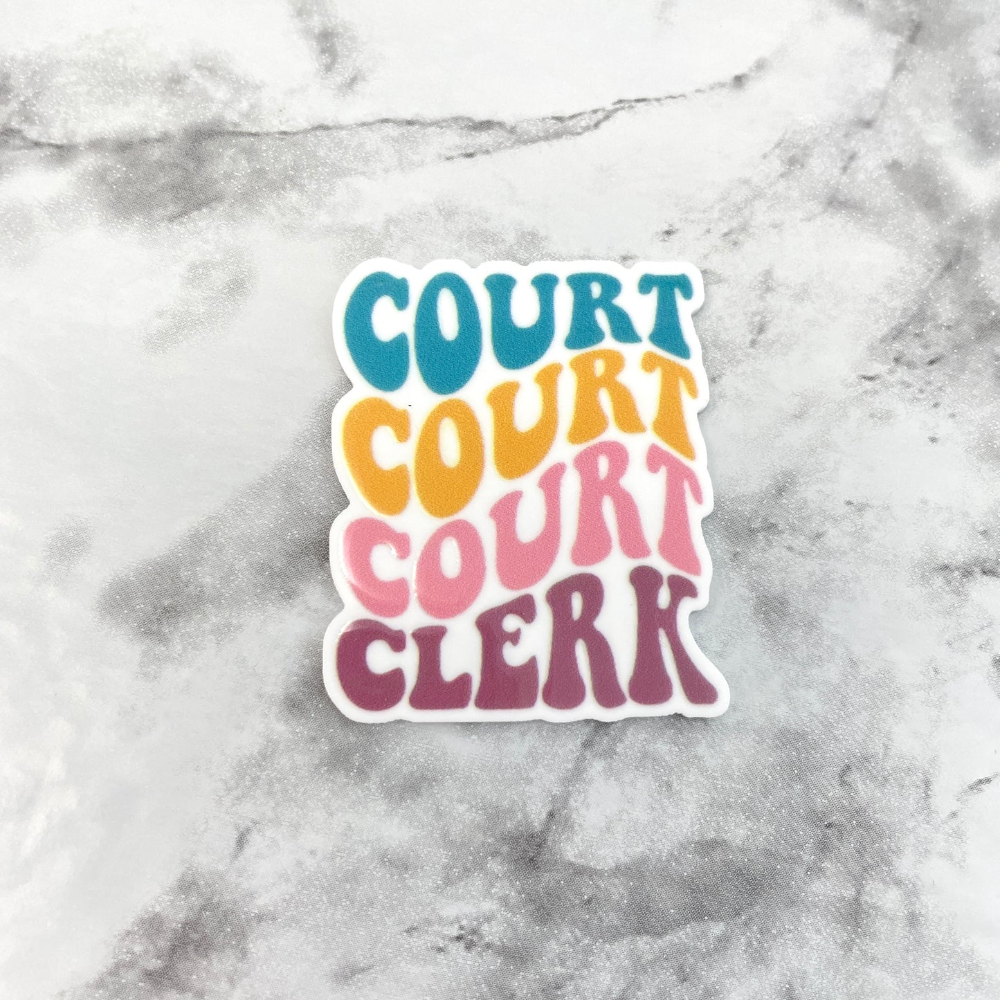 Court Clerk Planar Resin Flatback