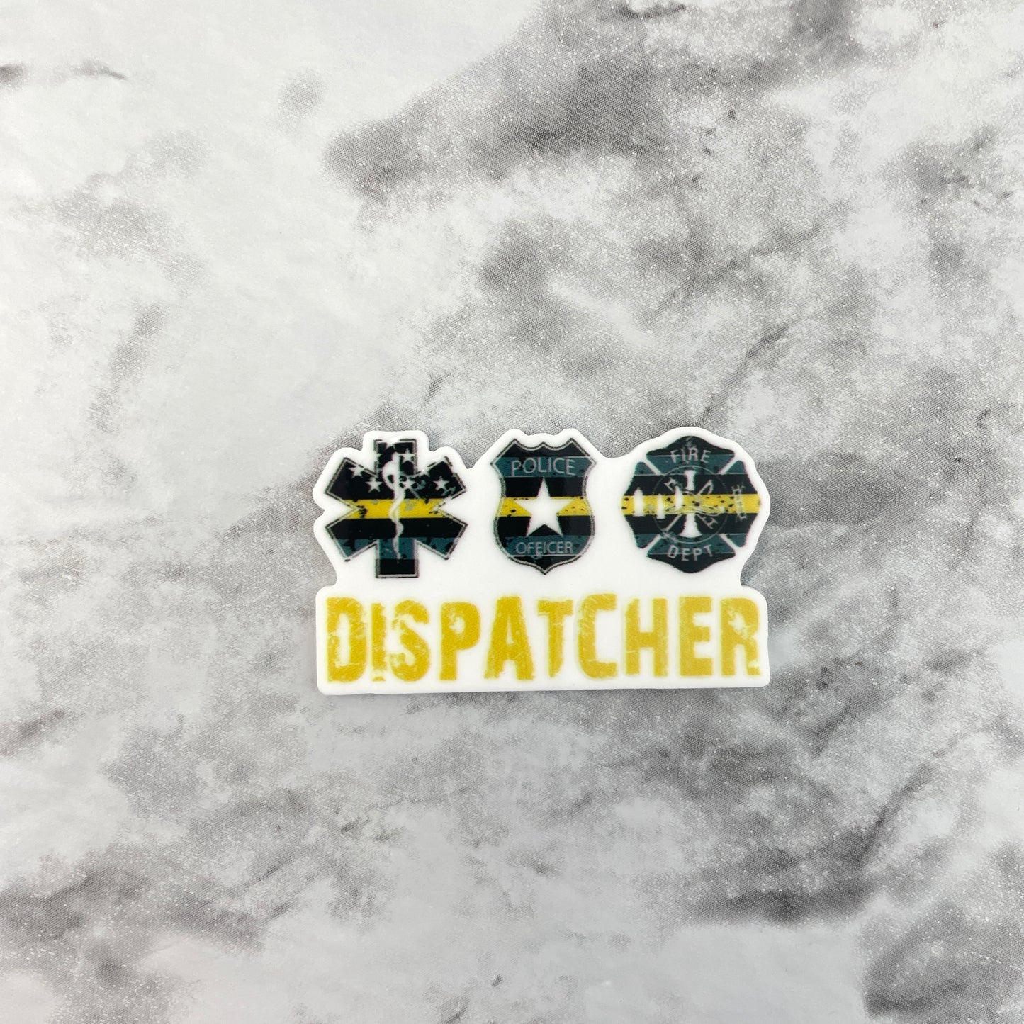 Dispatcher Shields Planar Resin Flatback