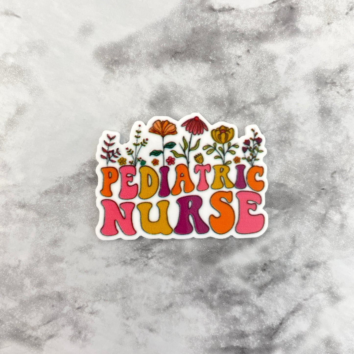 Pediatric Nurse Flowers Planar Resin Flatback