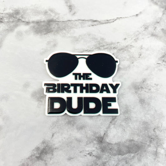 The Birthday Dude Planar Resin Flatback