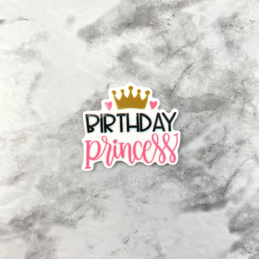 Birthday Princess Planar Resin Flatback