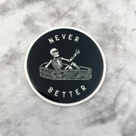 Never Better Skeleton Planar Resin Flatback