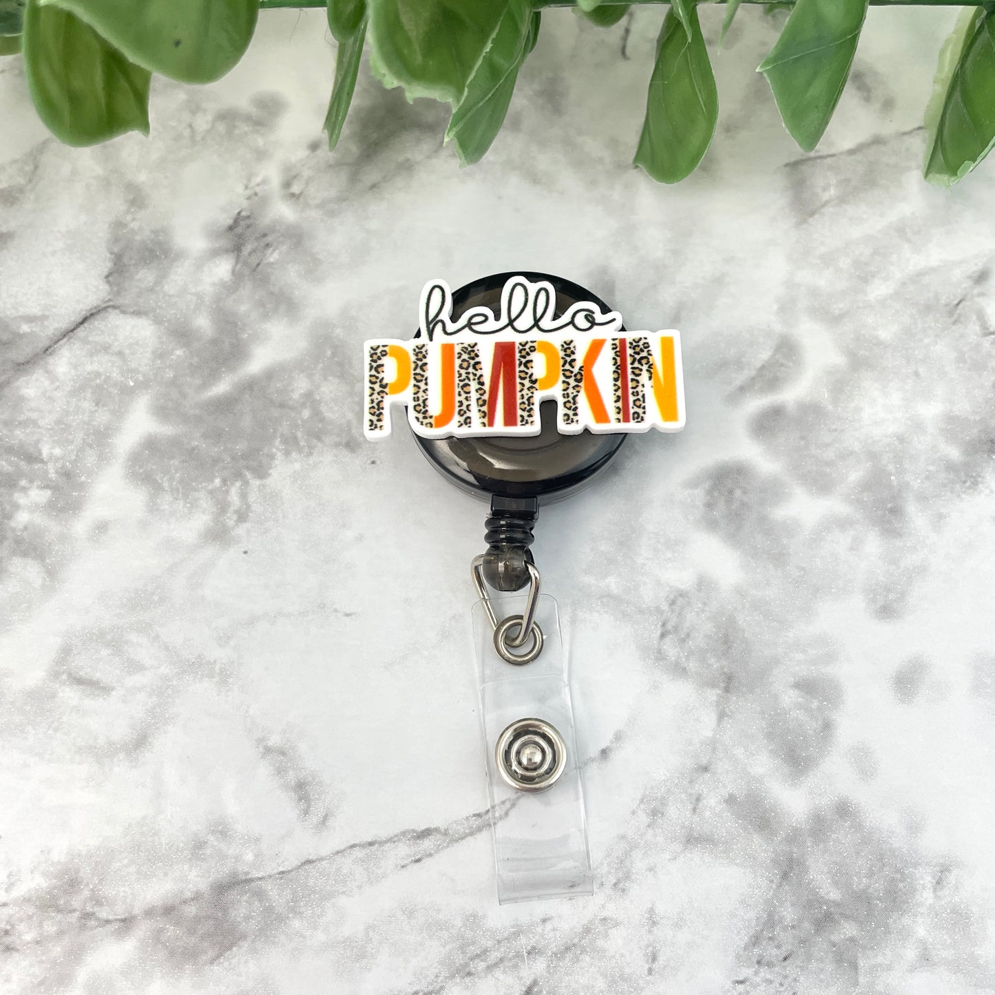 Hello Pumpkin Words Planar Resin Flatback