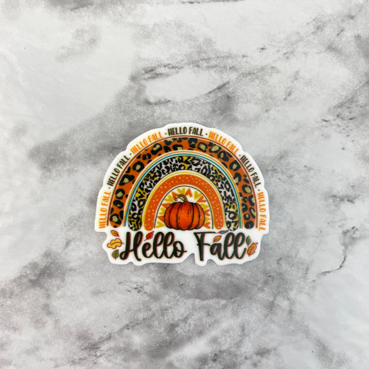 Hello Fall Rainbow Planar Resin Flatback