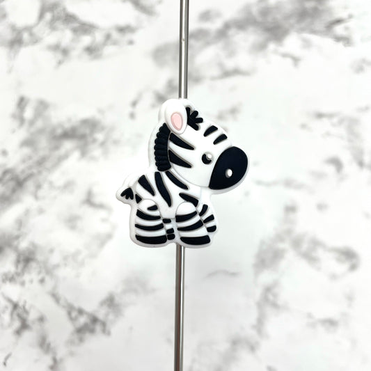 Zebra Silicone Focal Bead