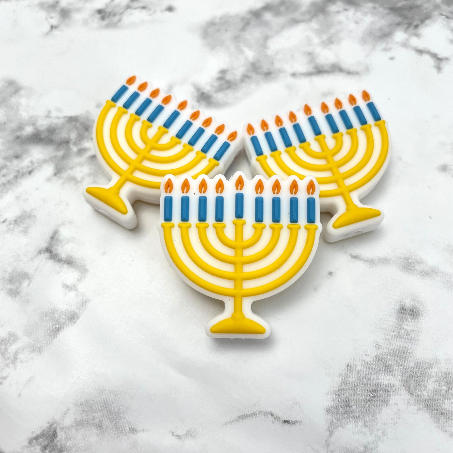 Menorah Silicone Focal Bead