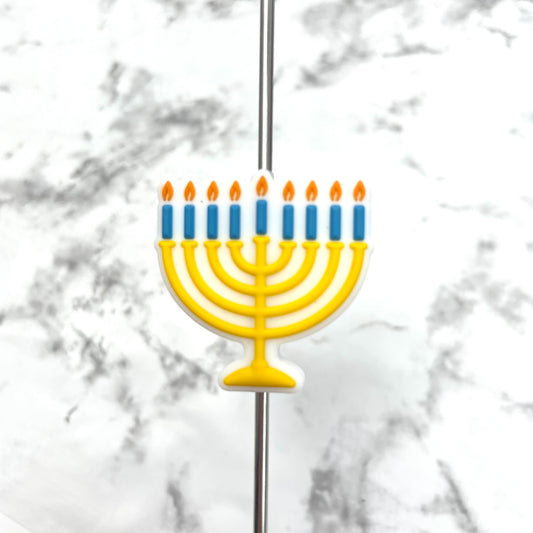 Menorah Silicone Focal Bead