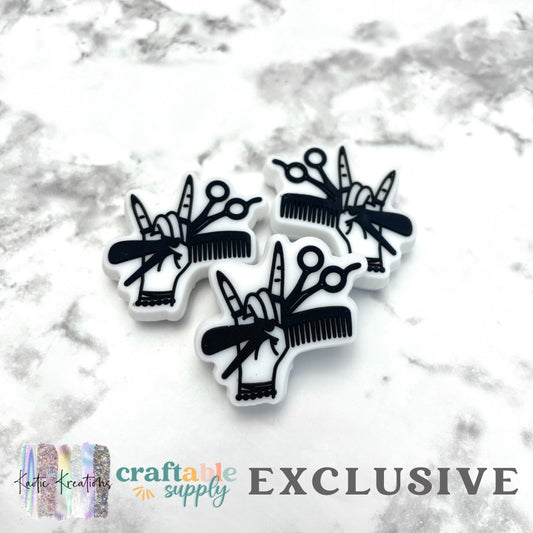 Rocker Hair Stylist Silicone Focal Bead *Exclusive*