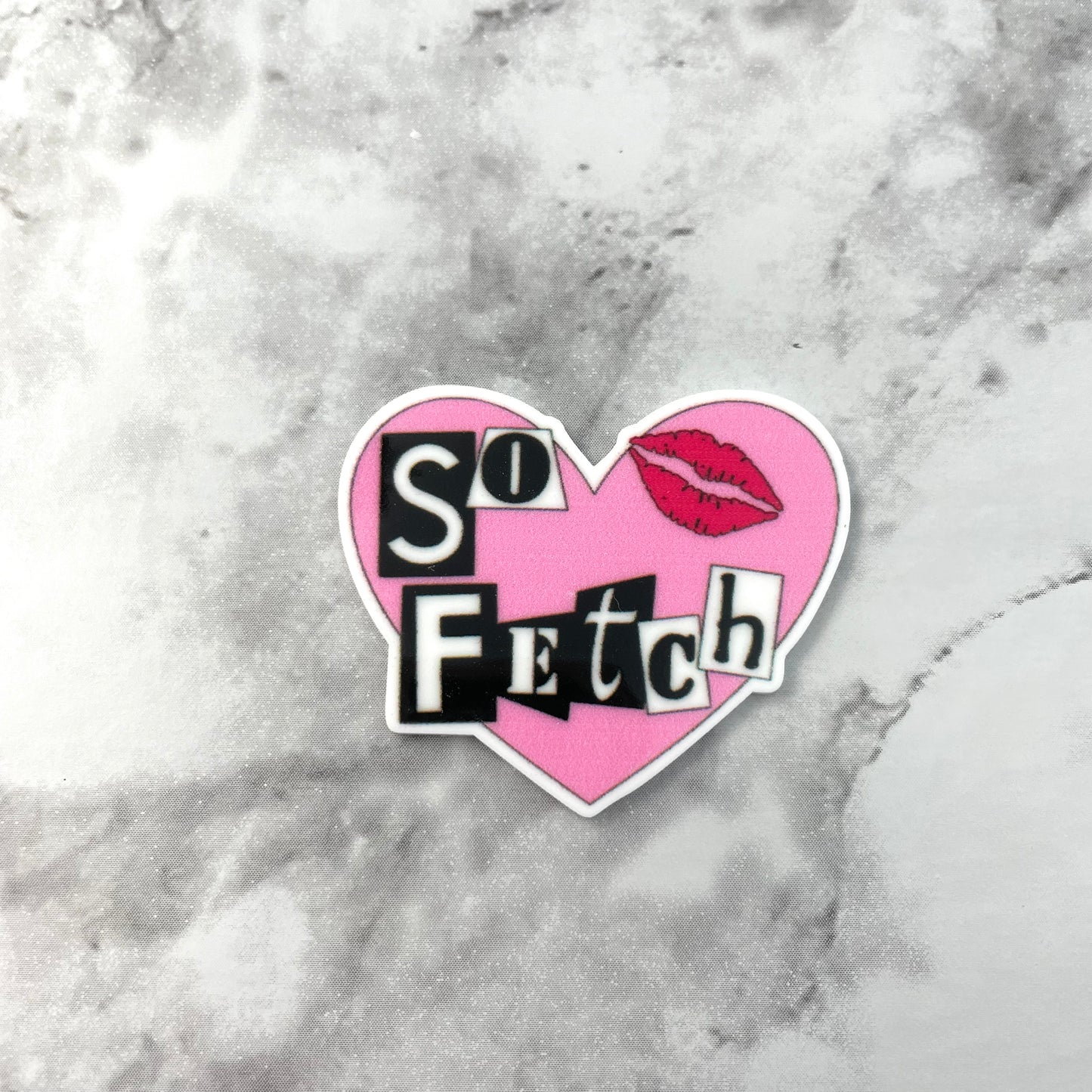 So Fetch Heart Planar Resin Flatback