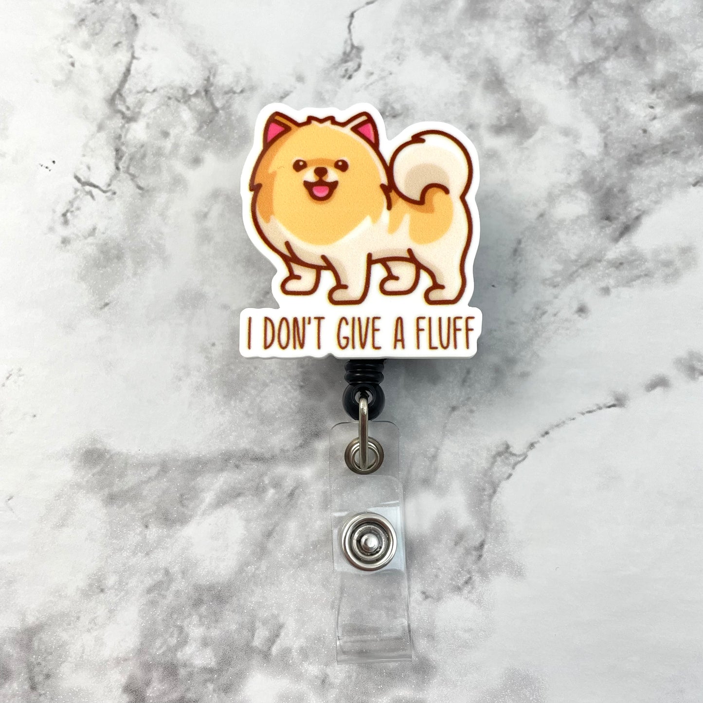 I Don't Give a Fluff Dog Planar Resin Flatback