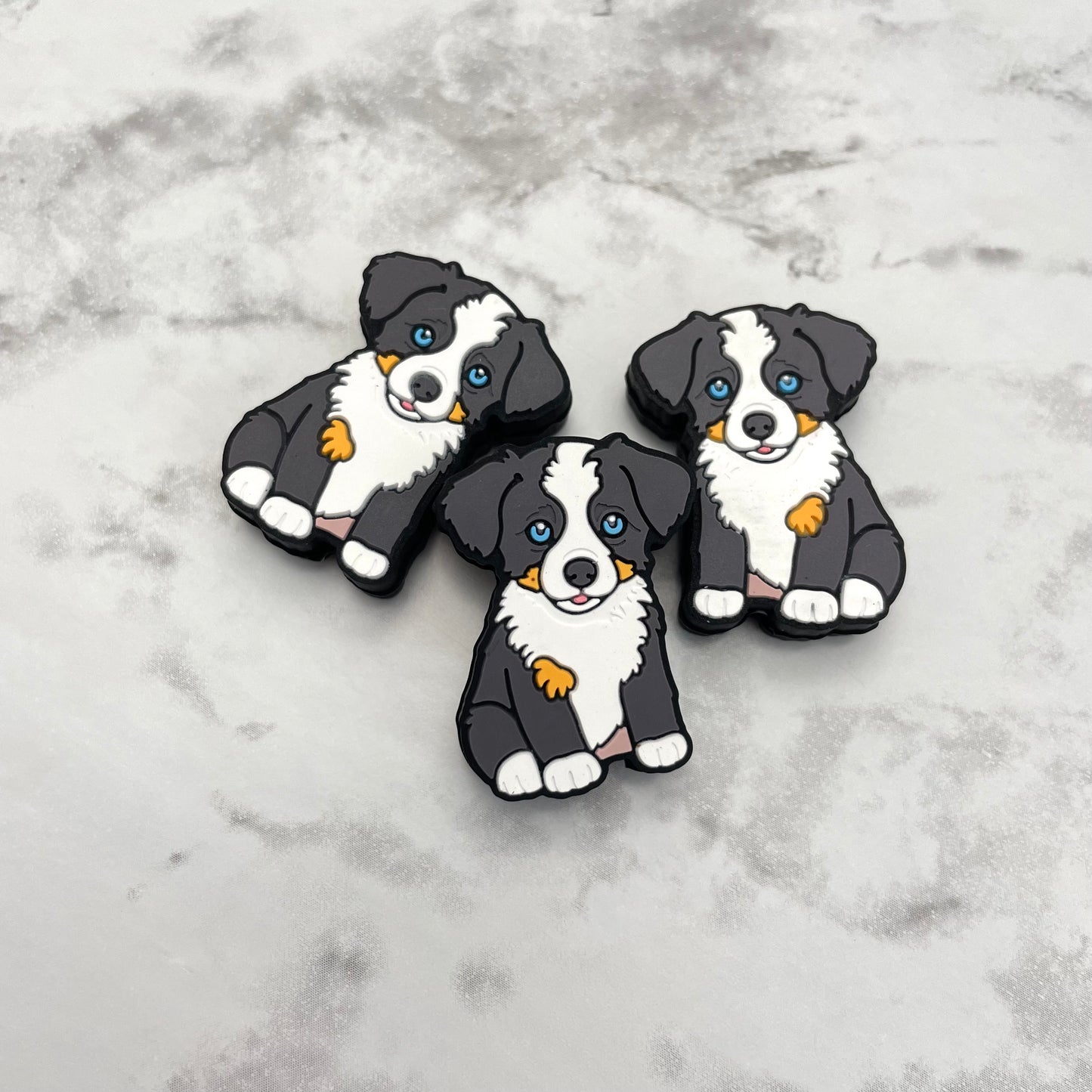 Bernese Puppy Dog Silicone Focal Bead