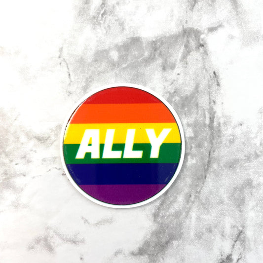 Ally Rainbow Round Planar Resin Flatback