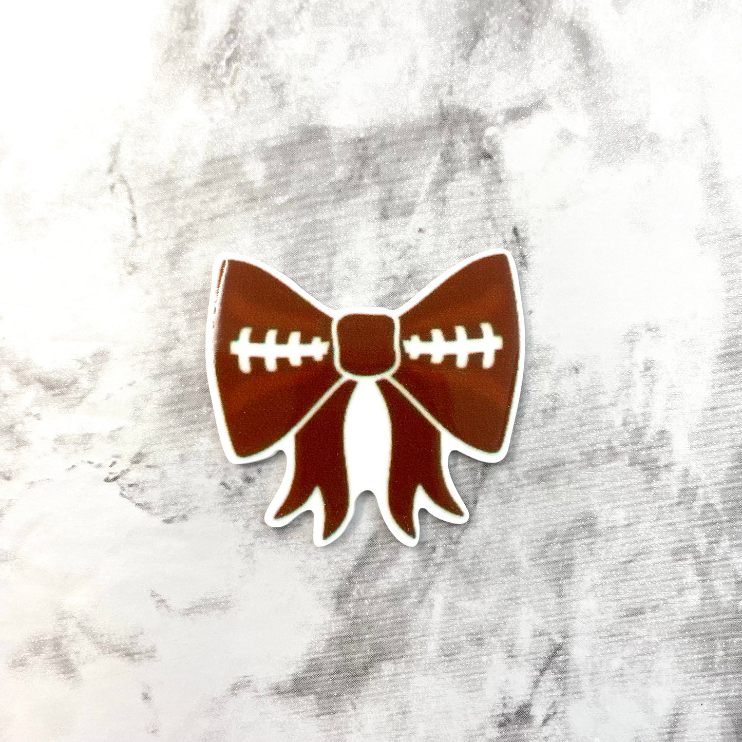 Football Bow Planar Resin Flatback