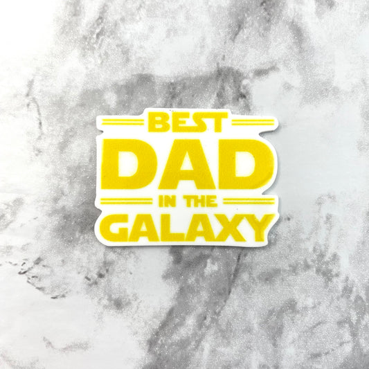 Best Dad in the Galaxy Planar Resin Flatback