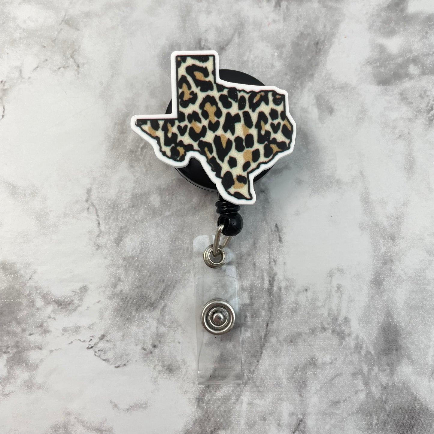 Texas Leopard Print Planar Resin Flatback