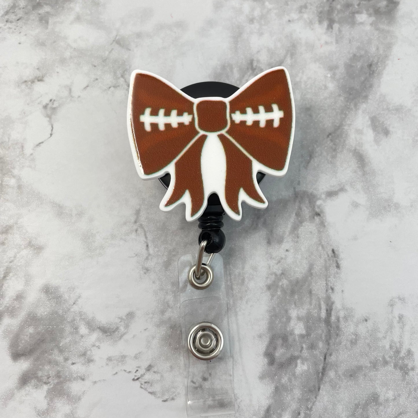 Football Bow Planar Resin Flatback