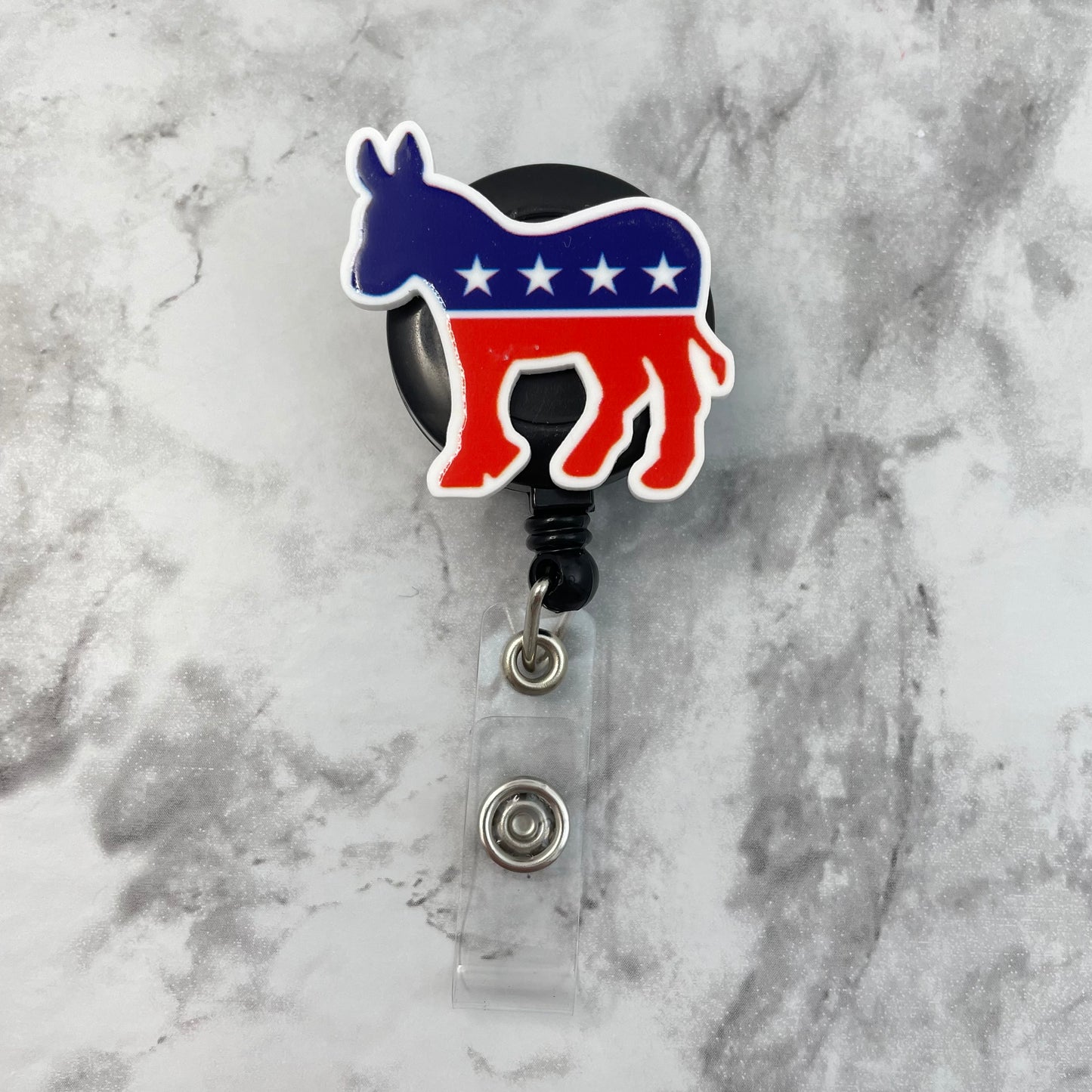 Patriotic Donkey Planar Resin Flatback