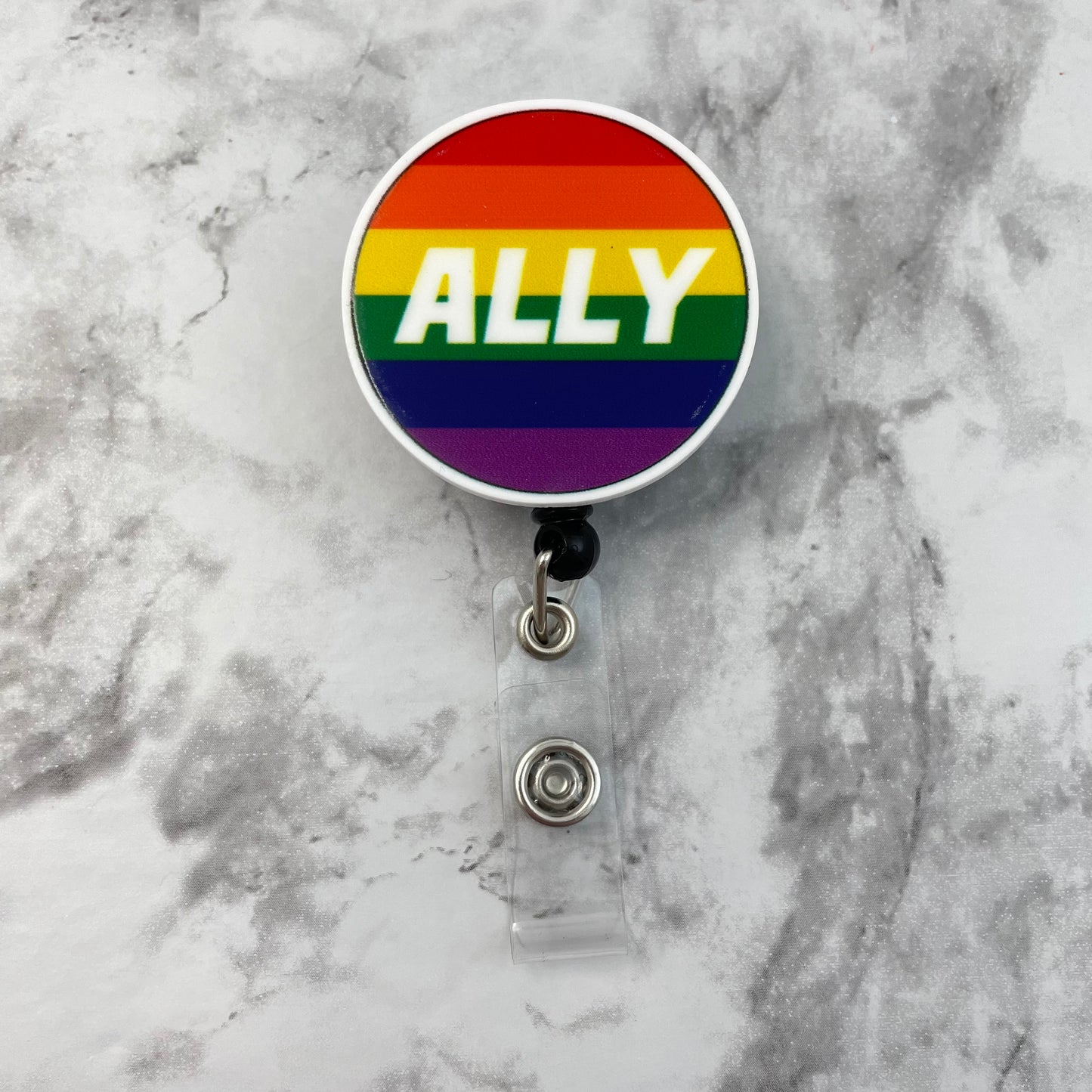 Ally Rainbow Round Planar Resin Flatback