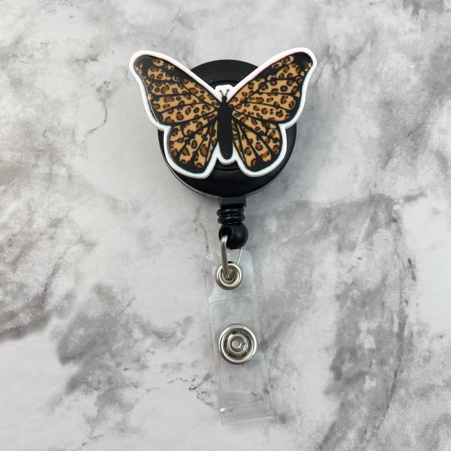 Leopard Butterfly Planar Resin Flatback