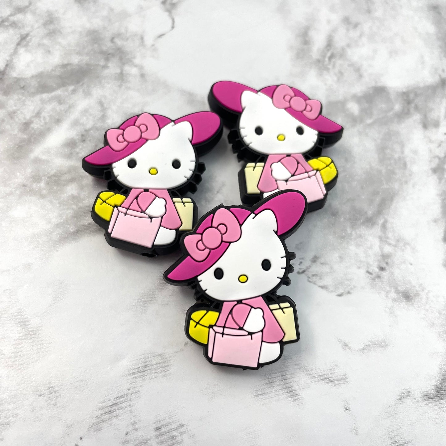 Shopping Kitty Soft PVC Focal Bead