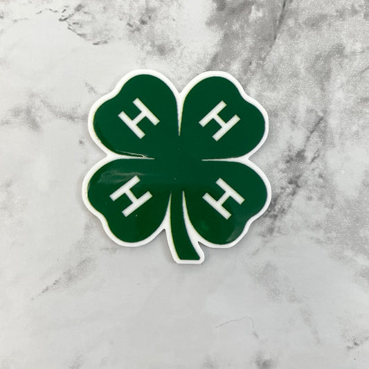 4H Clover Planar Resin Flatback