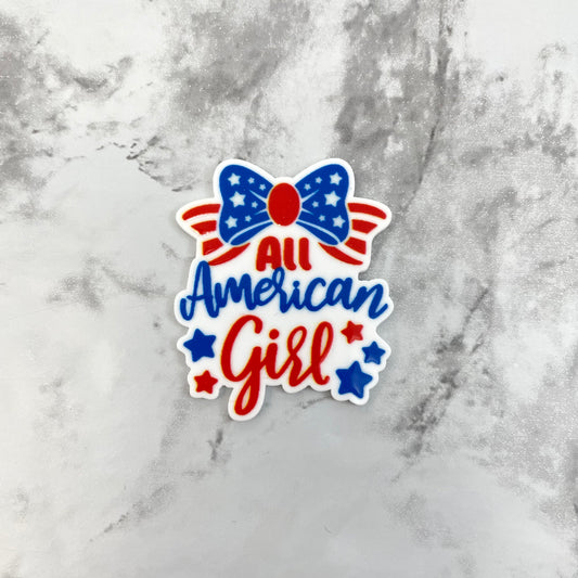 All American Girl Planar Resin Flatback