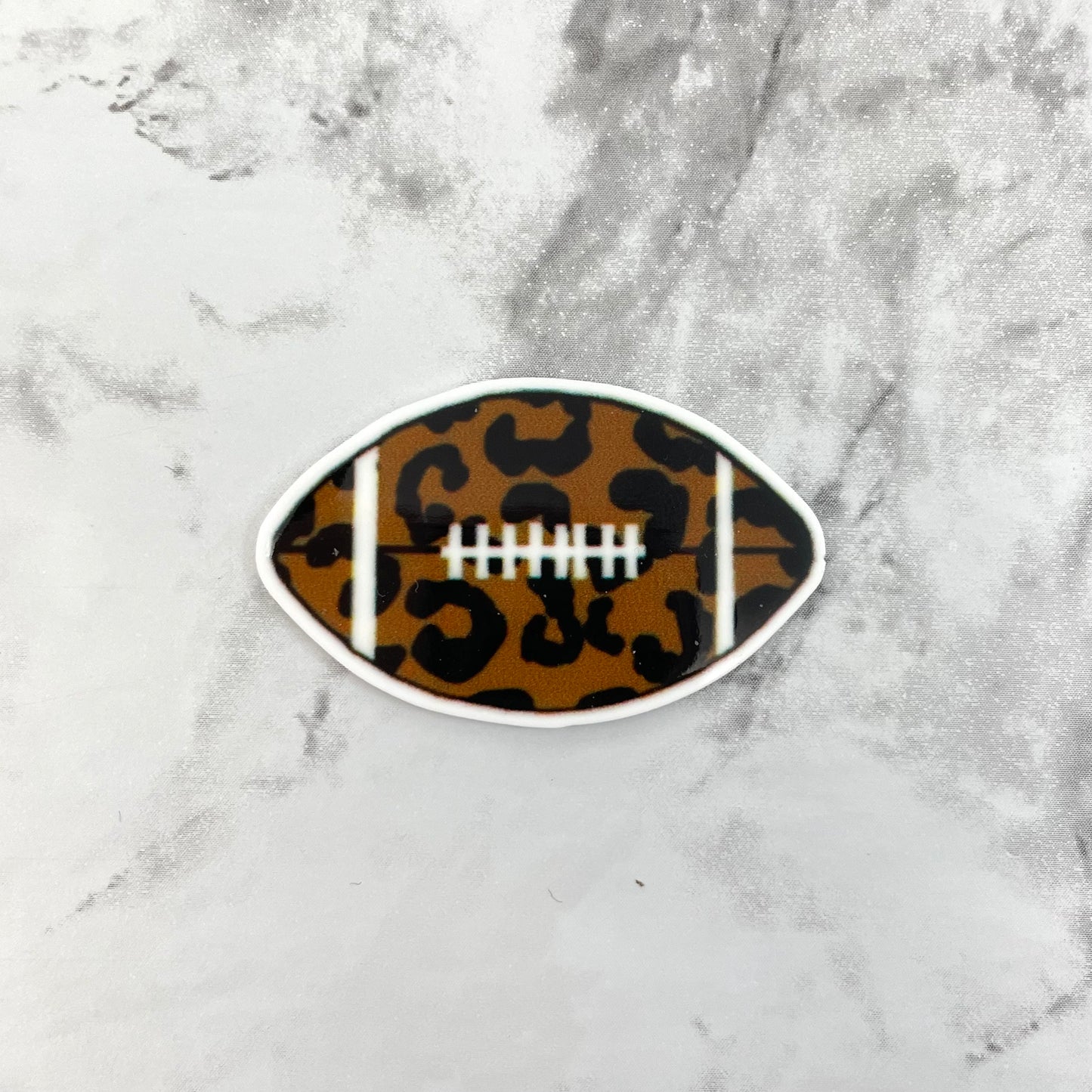 Leopard Football Planar Resin Flatback