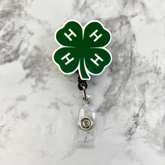 4H Clover Planar Resin Flatback