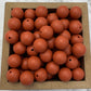 15mm Round Silicone Beads - Rust